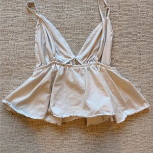 Wild Fable White Peplum Top